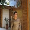 Robe Façon Caftan Moderne – Bronze et Or