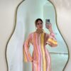 Robe Rayée Multicolore