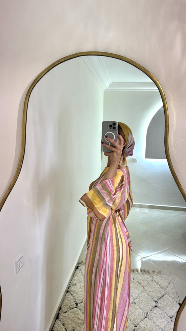 Robe Rayée Multicolore